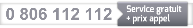 0 806 112 112 (appel non-surtaxé) — Service gratuit plus prix appel